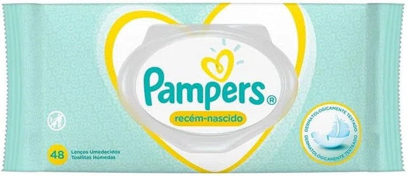 Lenços Umedecidos Pampers Recém-Nascido 48 Unidades