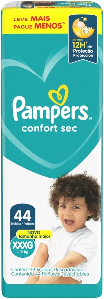 Pampers Confort Sec Fralda XXXG 44u