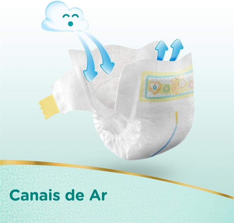 Kit Fralda Pampers Premium Care Recém Nascido com 80 unidades - Até 4kg