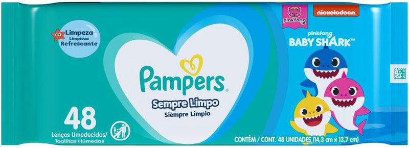 Pampers Lenços Umedecidos Sempre Limpo 48 Unidades