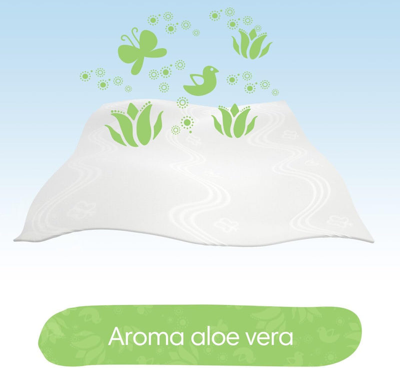 Pampers Lenços Umedecidos Aroma de Aloe Vera 48 Unidades (pacote de 12)