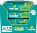 Pampers Lenços Umedecidos Aroma De Aloe Vera 192 Unidades