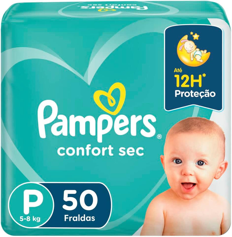 Fralda Pampers Confort Sec XG 148 Unidades, Pampers