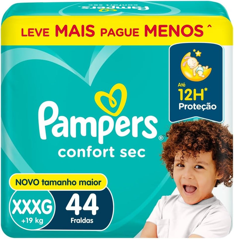 Pampers Confort Sec Fralda XXXG 44u