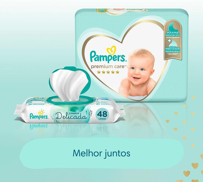 Fralda Pampers Premium Care XXG - 112 fraldas