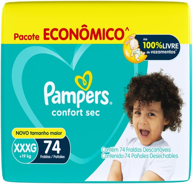 Pampers Confort Sec Fralda XXXG 74u