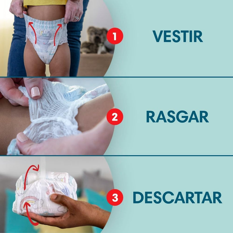 Pampers Pants Premium Care Fralda Fácil de Vestir M 124 Unidades