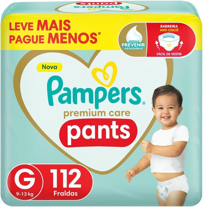 Pampers Fralda Pants Premium Care Fralda Noturna L 112 Unidades