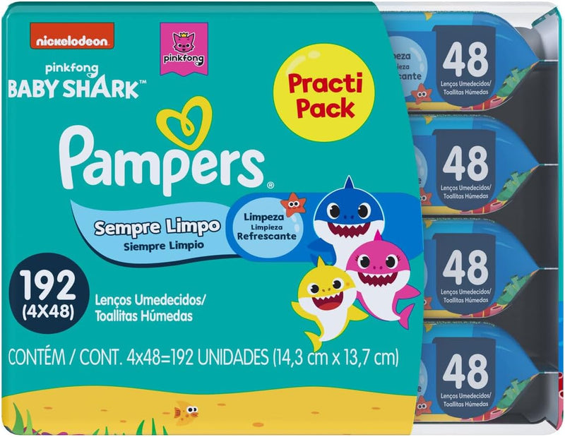 Pampers Lenços Umedecidos Sempre Limpo 192 Unidades