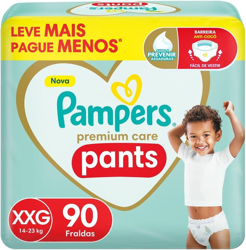 Fralda Pampers Pants Premium Care XXG - 90 fraldas