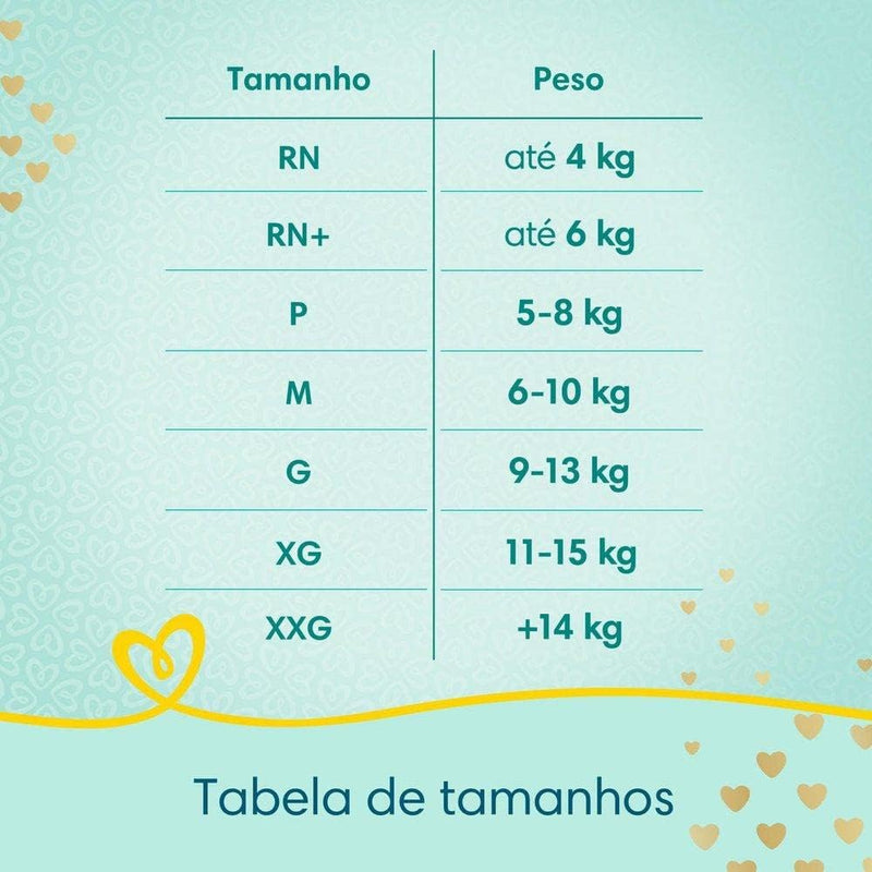 Kit Fralda Pampers Premium Care Nova Jumbo Tamanho Xxg 168 Unidades