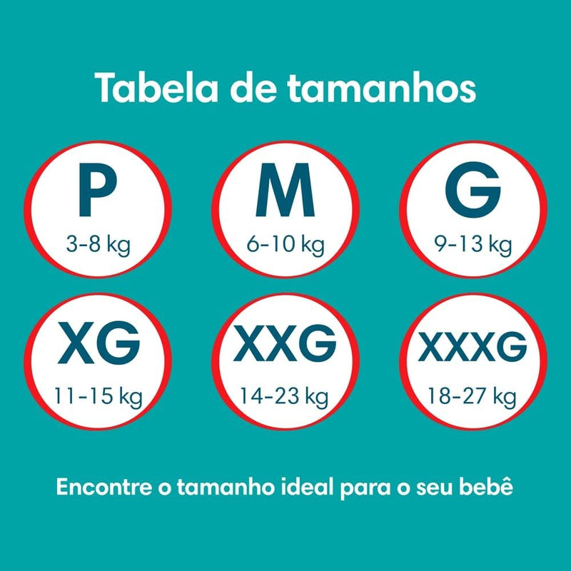 Pampers Pants Ajuste Total Fralda com cintura elástica M 60 Unidades