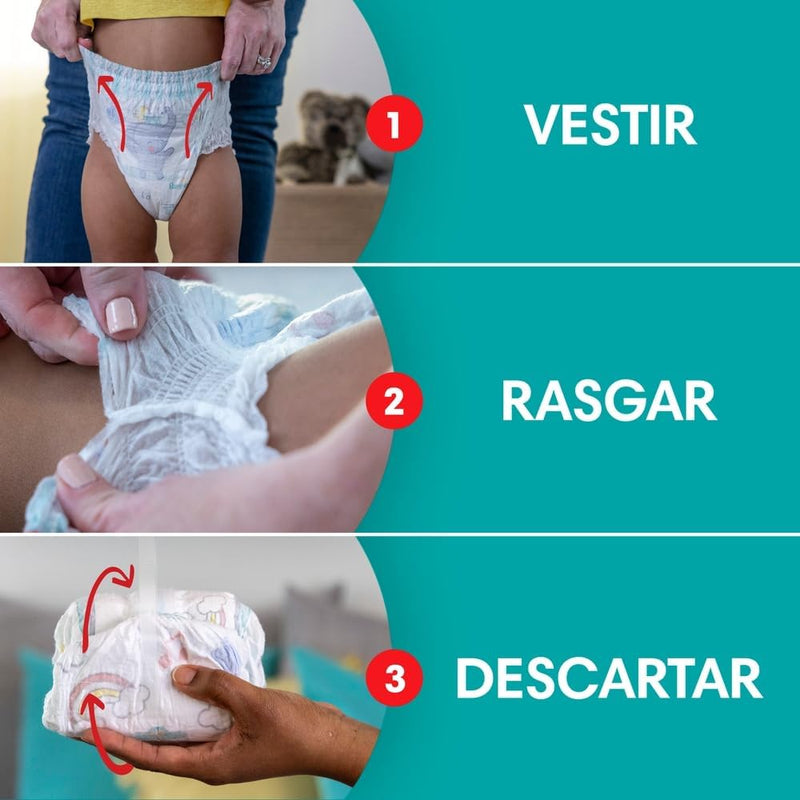 Pampers Pants Ajuste Total Fralda com cintura elástica XXG 42 Unidades