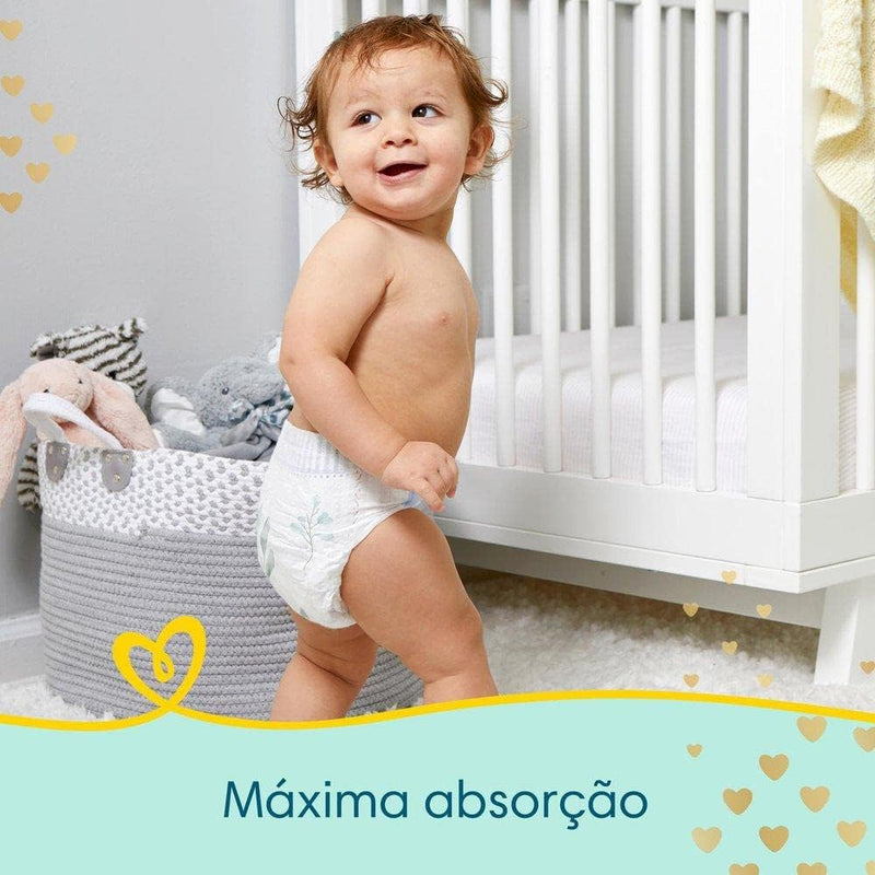 Kit Fralda Pampers Premium Care Nova Mega Tamanho P 160 Unidades