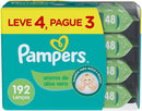 Pampers Lenços Umedecidos Aroma De Aloe Vera 192 Unidades