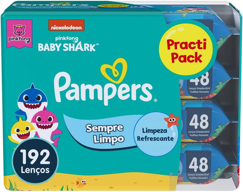 Pampers Lenços Umedecidos Sempre Limpo 192 Unidades