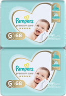 Fralda Pampers Premium Care G - 68 fraldas
