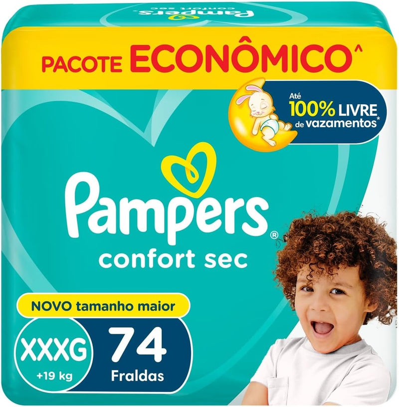 Pampers Confort Sec Fralda XXXG 74u