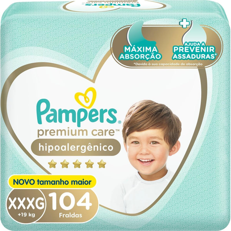 Pampers Premium Care Fralda XXXG 52u