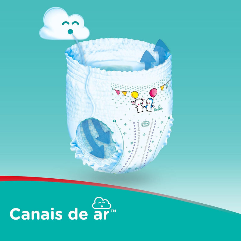 Pampers Pants Ajuste Total Fralda com cintura elástica XG 46 Unidades