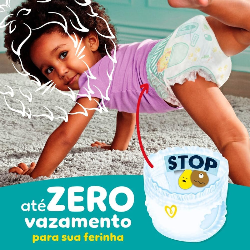 Pampers Pants Ajuste Total Fralda com cintura elástica XXG 42 Unidades