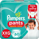 Pampers Pants Ajuste Total Fralda com cintura elástica M 60 Unidades