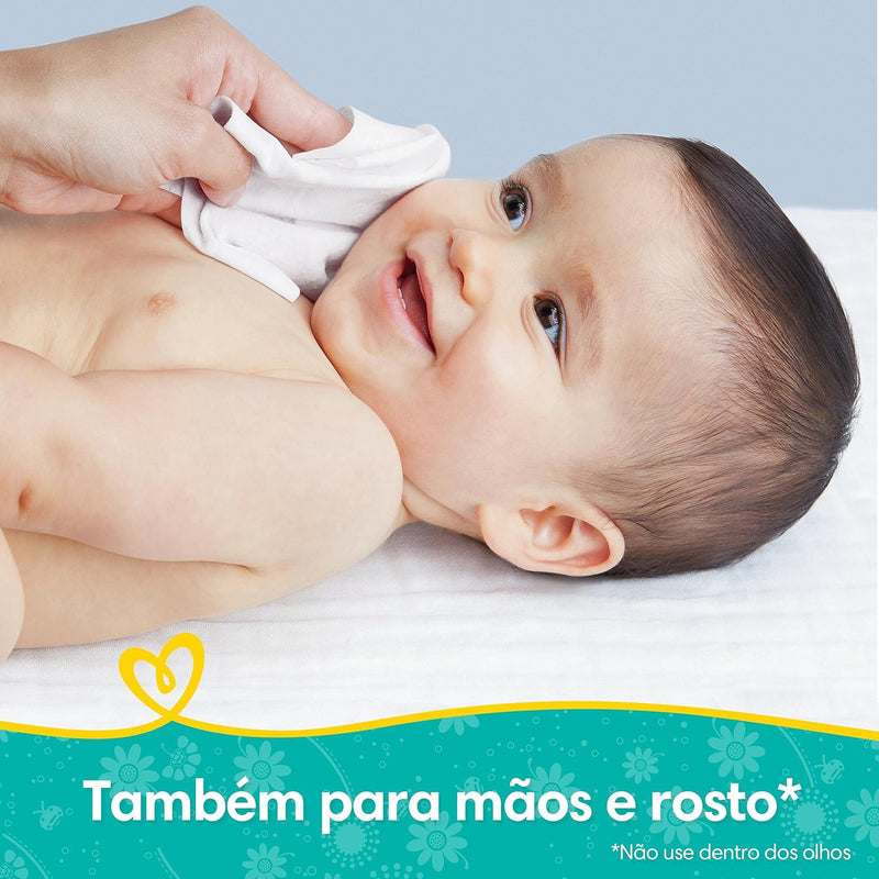 Lenços Umedecidos Pampers Aroma de Aloe Vera 48 Unidades, Pampers