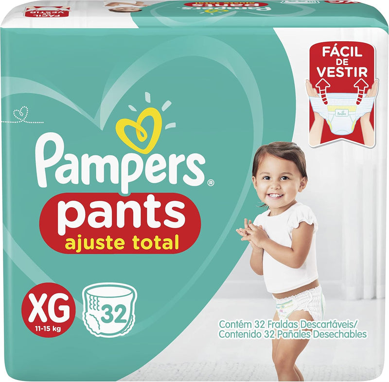 Fralda Pampers Pants Ajuste Total G - 52 fraldas