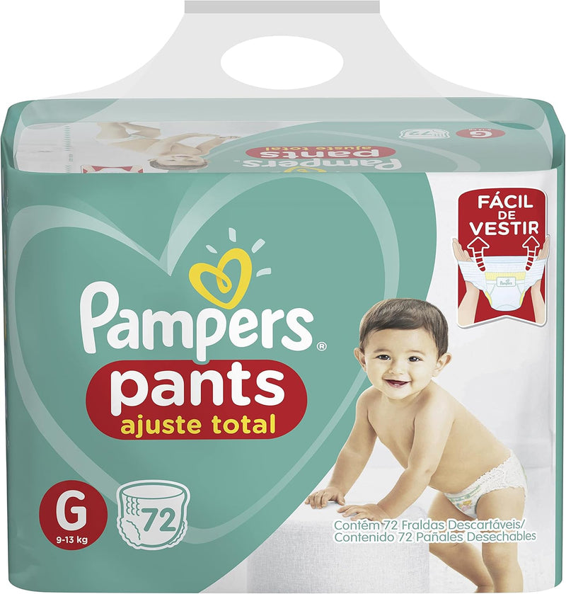 Pampers Pants Ajuste Total Fralda com cintura elástica XXG 42 Unidades