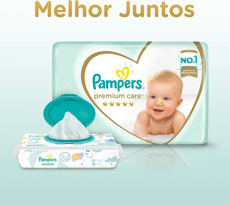 Fralda Pampers Premium Care P - 40 fraldas