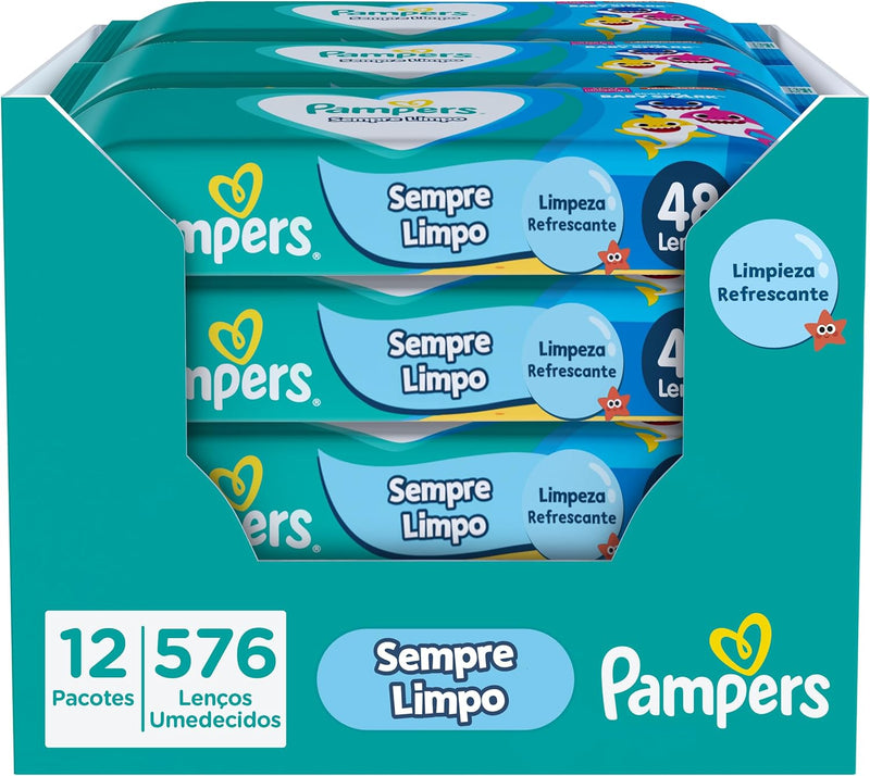 Pampers Lenços Umedecidos Sempre Limpo 48 Unidades