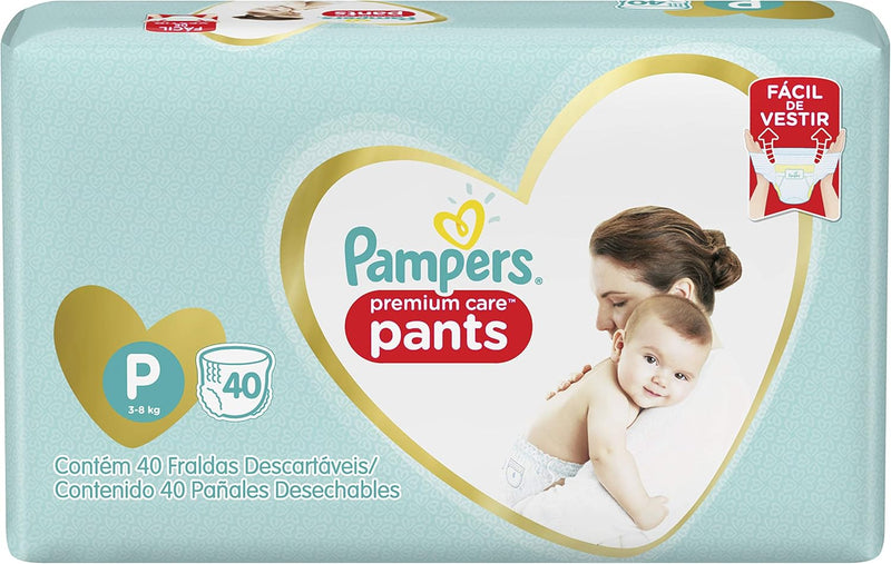 Fralda Pampers Pants Premium Care P - 40 fraldas