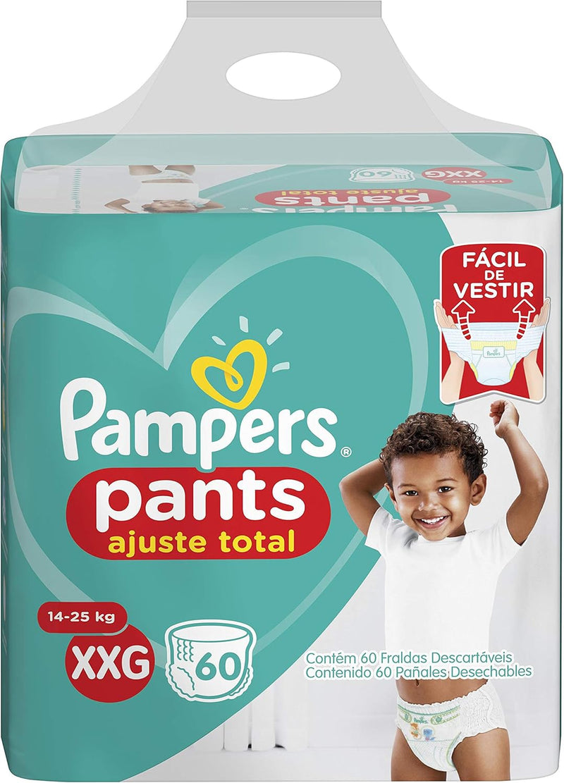 Pampers Pants Ajuste Total Fralda com cintura elástica XG 46 Unidades