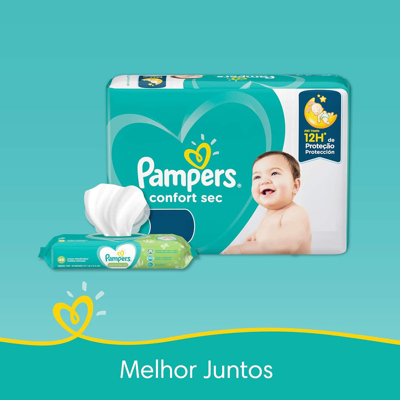 Fralda Pampers Confort Sec M 196 Unidades, Pampers